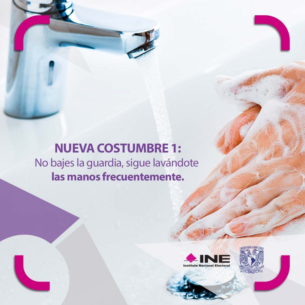 Nuevas costumbres: Sigue lavándote las manos frecuentemente