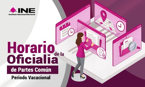 Banner Horarios Oficialía de Partes Común