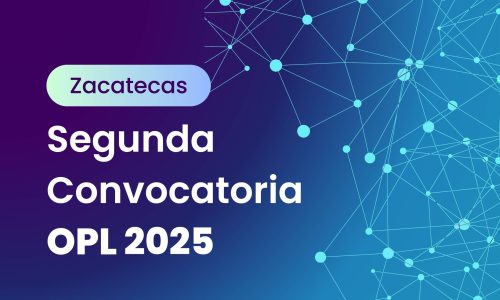 Banner con título segunda convocatoria de Organismos públicos locales 2025 Zacatecas